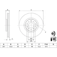 Bosch Bremsscheibe 0 986 479 J45, 1 Stück
