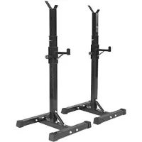 Markenlos Squat Rack aus robustem Stahl - höhenverstellbar, breit einstellbar