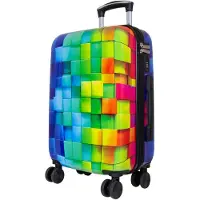 Monopol Hartschalen-Koffer Handgepäck Koffer Mosaik 55 cm Motivkoffer Koffer S