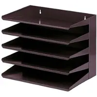 Proregal Sortierregal Aus Metall Mit 5 Fächern HxBxT 30 x 38 x 25 cm Bis DIN A4-Format Schwarz