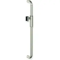 Hewi Brausehalterstange Serie 480, PVD beschichtet, Nickel glänzend, Achsmaß 600 mm, Durchmesser 25 mm