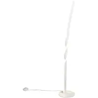 Reality Leuchten LED Stehlampe Ginko, weiß / opal, für Wohn- / Esszimmer, Metall, Modern, LED Stehlampe