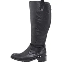 Rieker Damen Stiefel Langschaftstiefel hübsche dezente Optik Zierband Z7361, Größe:39 EU, Farbe:Schwarz