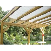 Floracord Rechteckig Polyester (PES) 140,0 g/m² cremeweiß 330x96 cm wasser- und windabweisend