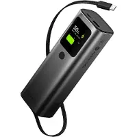Sharge Powerbank 20000 mAh mit integriertem USB-C Kabel 165W PD Schnellladung