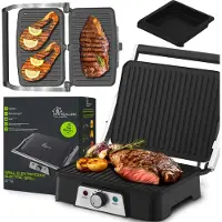 Extralink Elektrischer Grill Kontaktgrill Sandwichmaker 2000W Grillplatte Elektrogrill