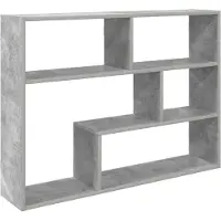 vidaXL Wandregal Wandhalterung Betongrau 95 x 20 x 69,5 cm