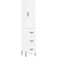 Helloshop26 - Buffet Sideboard Kommode Schrank Aufbewahrungsmöbel Organizer Küche Wohnzimmer Lounge hoch 34,5 x 34 x 180 cm 02_0032300