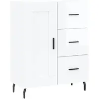 Helloshop26 - Buffet Sideboard Kommode Schrank Aufbewahrungseinheit Organizer für Küche Wohnzimmer Hochglanzlackierung 69,5 x 34 x 02_0030724