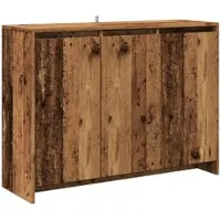 Helloshop26 - Buffet Sideboard Kommode Kleiderschrank Aufbewahrungsmöbel Organizer Küche Wohnzimmer Lounge Altholz 102 x 33 x 75 cm 02_0036596