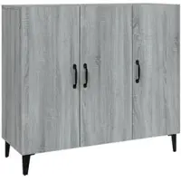 Helloshop26 - Buffet Sideboard Kommode Kleiderschrank Aufbewahrungsmöbel Organizer Küche Wohnzimmer Sonoma 90 x 34 x 80 cm 02_0036553