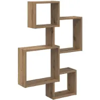 vidaXL Wandwürfelregale Wandhalterung Artisan-Eiche Holzwerkstoff