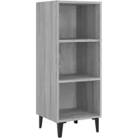 Helloshop26 - Buffet Sideboard Kommode Kleiderschrank Aufbewahrungsm√∂bel Organizer Küche Wohnzimmer Sonoma 34,5 x 32,5 x 90 cm 02_0036294