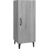 Helloshop26 Buffet Sideboard Kommode Kleiderschrank Aufbewahrungsmöbel Organizer Küche Wohnzimmer Sonoma-Eiche 34,5 x 34 x 90 cm