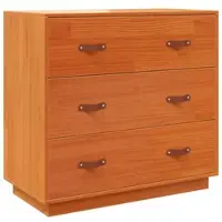 Helloshop26 - Buffet Sideboard Kommode Kleiderschrank Aufbewahrungsmöbel Organizer für Küche Wohnzimmer Lounge gewachst 80 x 40 x 75 02_0031743