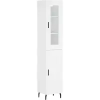 Helloshop26 - Buffet Sideboard Kommode Kleiderschrank Aufbewahrungsmöbel Organizer Küche Wohnzimmer Lounge hoch 34,5 x 34 x 180 cm 02_0032427