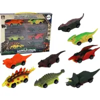 Leantoys Lean Toys Set Dinosaurierautos Fraktionsantrieb Autos Dinosaurier Spielzeugautos, Größe:UNIVERSAL