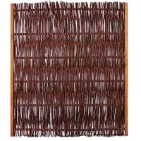 Tetzner & Jentzsch FUEGO Weidengeflechtzaun m. seitl. Rahmen 120 x 140 cm