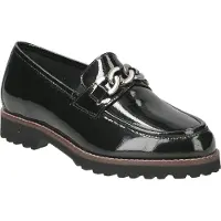 Sioux Slipper & Mokassin MEREDITH, Lack/Brush, Schwarz, Damen
