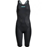 Arena Powerskin Impulso Mädchen - Black_teal - 128