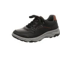 Waldlaufer H Max 18 sportlicher Schnürer Schwarz