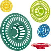 Kadax Abflusssieb aus Kunststoff mit feinen Löchern für optimalen Schutz vor Verstopfungen, Sieb für Spülbecken und Waschbecken, Spülbeckensieb (1 Stück)