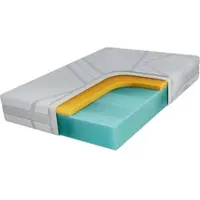 MKS Meble Kaltschaum matratze MIRO, Schaummatratze für Allergiker, 7 Zonen, Memory Effekt, H2 und hypoallergen - LUX - 180 x 200 cm