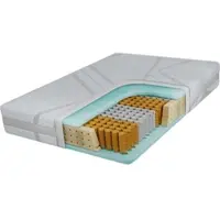 MKS Meble 7 Zonen Taschenfederkernmatratze COVE, Härtegrad H3, Rollmatratze mit HR Schaum orthopädisch Bezug waschbar - LUX - 180 x 200 cm