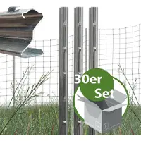Baumarktplus Z Profil Zaunpfosten 150cm Feuerverzinkt 30x Zaunpfähle mit Haken
