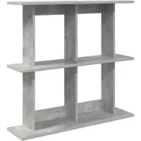 vidaXL Wandregal Wandhalterung Betongrau 80 x 20 x 75 cm Holzwerkstoff