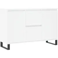 Helloshop26 - Buffet Sideboard Kommode Schrank Aufbewahrungsm√∂bel Organizer für Küche Wohnzimmer Lounge 104 x 35 x 70 cm weißes 02_0030185