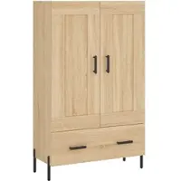 Helloshop26 - Buffet Sideboard Kommode Kleiderschrank Aufbewahrungsm√∂bel Organizer Küche Wohnzimmer Lounge hohe Sonoma-Eiche 69,5 x 02_0034097