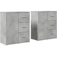Helloshop26 - Buffet Sideboard Kommode Kleiderschrank Aufbewahrungsm√∂bel Organizer für Küche Wohnzimmer Lounge 2er-Set 60 x 31 x 70 02_0036859
