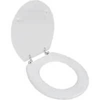 Helloshop26 - WC-Sitz mit Deckel Standard-WC-Becken weißes MDF 02_0002878