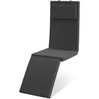 Beautissu Outdoor Deckchairauflage QD-DC 175x45x5cm Anthrazit