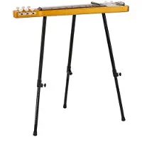 Gear4Music Lapsteel-Gitarre Slide und Ständer von Gold