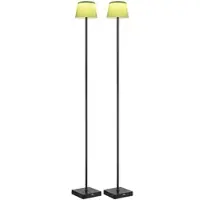 Globo LED Stehleuchte Standleuchte Außenlampe Garten schwarz Dimmer H 120 cm 2er Set
