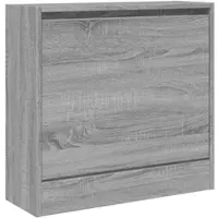 Helloshop26 - Schuhschrank Schuhaufbewahrung M√∂bel für Eingangsbereich/Flur/Wohnzimmer Sonoma Design 60 x 21 x 57 cm Holzwerkstoff 02_0022076