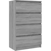 Helloshop26 Buffet Sideboard Kommode Schrank Aufbewahrungseinheit Organizer Küche Wohnzimmer Lounge Sonoma 60 x 35 x 98,5 cm