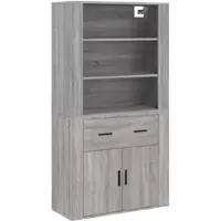 Helloshop26 - Buffet Sideboard Kommode Kleiderschrank Aufbewahrungsmöbel Organizer Küche Wohnzimmer Lounge hohes 02_0035639