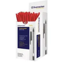 Soennecken Einwegkugelschreiber 3610 Nr.1 Kappe rot 50 St./Pack.