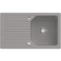 Villeroy & Boch 338502KD Linara 50 Keramikspüle Einbauspüle Unterschrankbreite ab 50 cm Fossil CeramicPlus Excenterbetätigung - inkl.