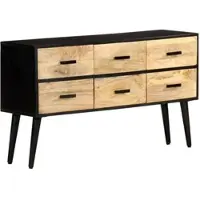 Helloshop26 - Buffet Sideboard Kommode Kleiderschrank Aufbewahrungsm√∂bel Organizer für Küche Wohnzimmer Lounge 110 x 33 x 64 cm 02_0029514