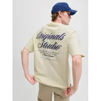 Jack & Jones Rundhalsshirt "JORNORREBRO TYPO TEE SS CREW NECK NOOS" Baumwolle, relaxed fit