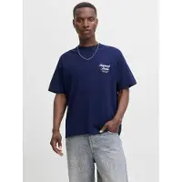 Jack & Jones JACK&JONES ORIGINALS JORNORREBRO TYPO TEE SS CREW NECK N Ocean Cavern M