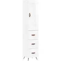 Helloshop26 - Buffet Sideboard Kommode Schrank Aufbewahrungseinheit Organizer Küche Wohnzimmer Hochglanz 34,5 x 34 x 180 cm 02_0032797