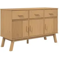 Helloshop26 - Buffet Sideboard Kommode Kleiderschrank Aufbewahrungsmöbel Organizer für Küche Wohnzimmer Lounge 114 x 43 x 73,5 cm 02_0036179