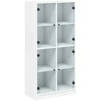 Helloshop26 - Buffet Sideboard Kommode Schrank Aufbewahrungsmöbel Organizer Küche Wohnzimmer Lounge hoch mit Türen 68 x 37 x 142 cm 02_0032228