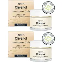 Medipharma cosmetics Olivenöl Intensivcreme Gold Zell-Aktiv Nachtcreme 2x 2x50 ml