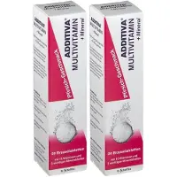 ADDITIVA Multivit.+Mineral Pfirsich R Brausetabl. 2x 2x20 St Brausetabletten